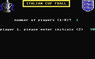 Italian Cup Football  c64