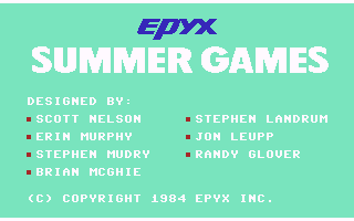 Summer Games  c64