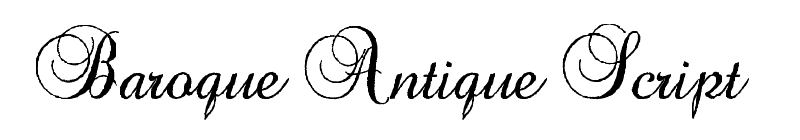 Baroque Antique Script