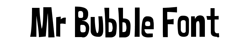 Mr Bubble Font